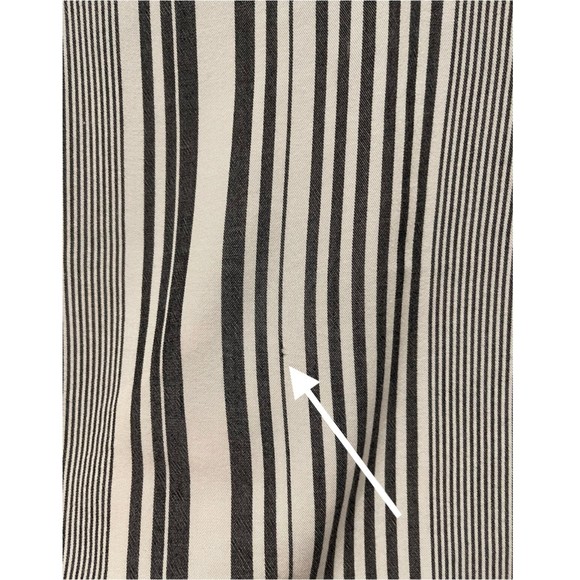 MICHAEL STARS Striped Ruffle Shirt Sleeve Boho Style Shirt - Picture 6 of 6